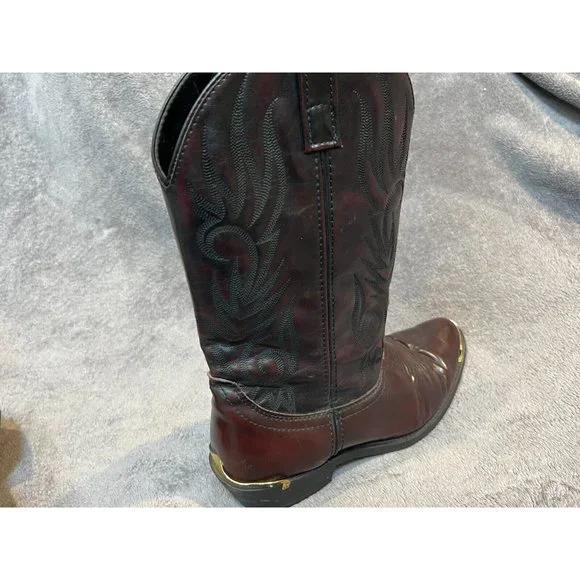 Laredo Leather Metal Tip Western Boots 12628, Mens Size 11 Extra Wide - Picture 12 of 13